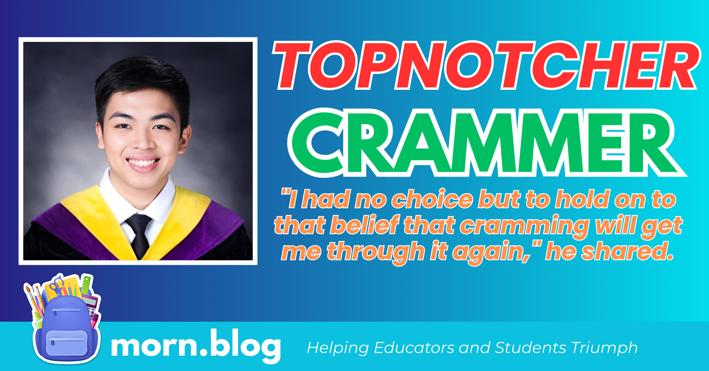 MedTech Topnotcher Shares He Prepared for Only 3 Weeks