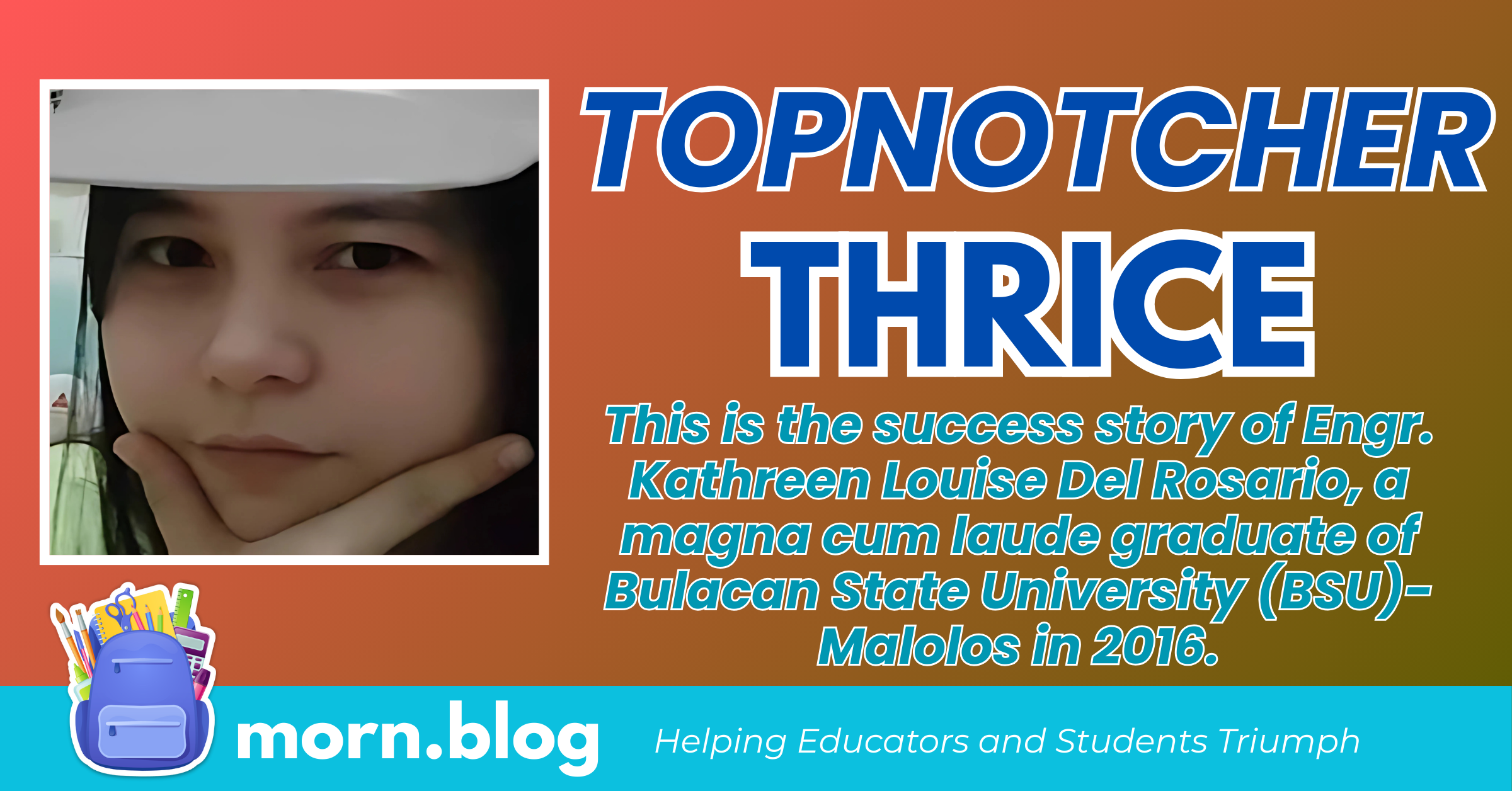 Easygoing Child Who Became Magna Cum Laude is Topnotcher in 3 Board Exams
