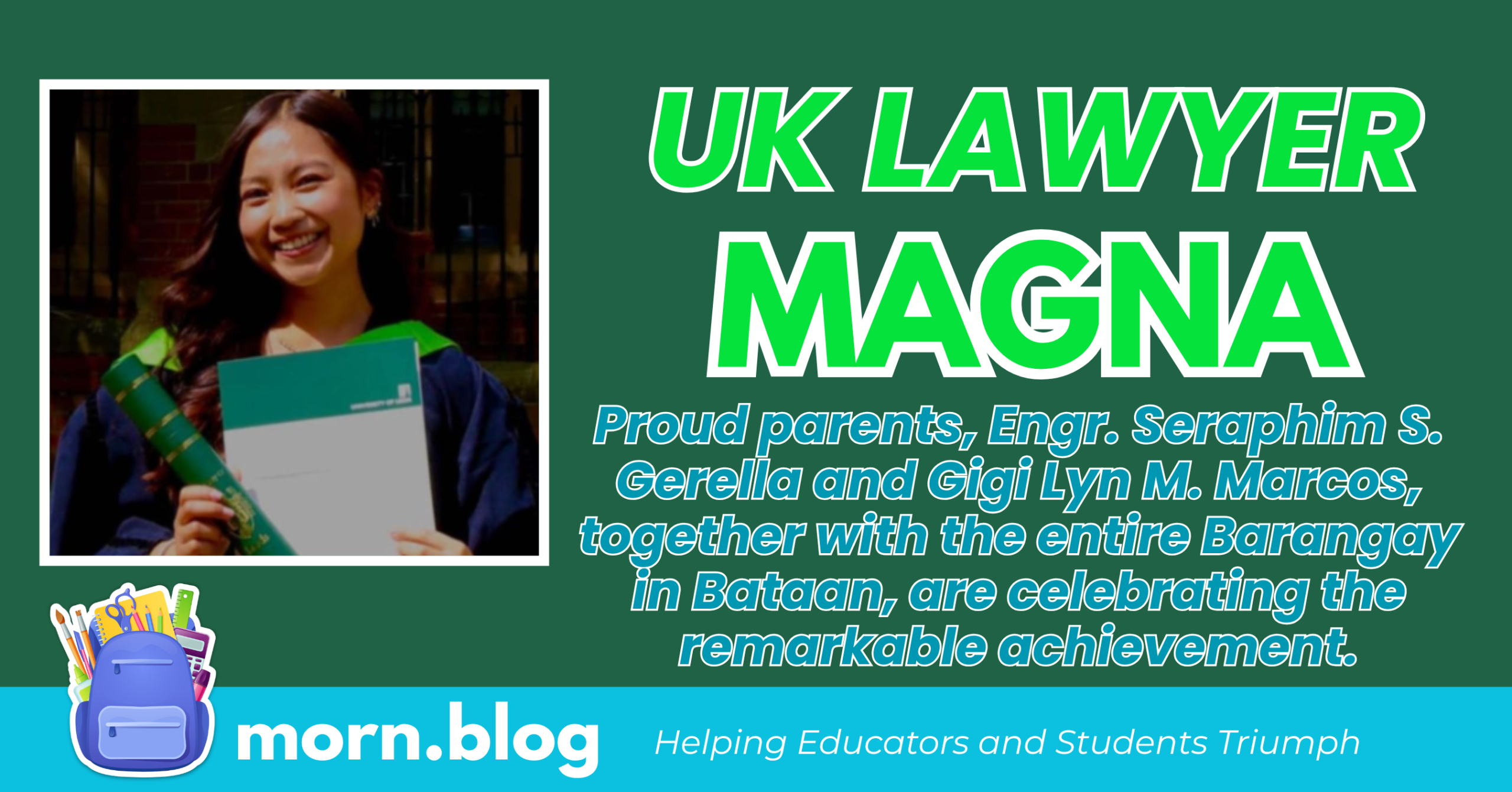 Filipina Earns Magna Cum Laude at Law School in UK University