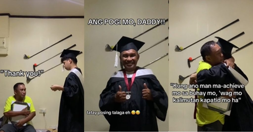 Magna Cum Laude Wears Toga to Father, Father in Tears: ‘Di ko naranasan ‘yan. Hindi ko naranasan ‘yan, ‘yong maka-graduate' 5 tatay